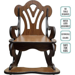 Kids Rocking Chair - Easy Interlock Assembly  - Safe Round Edges